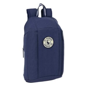 safta el ganso jeans mini mochila 8.5l hombreras acolchadas cremallera vertical asa superior bolsillo frontal ajustables y confortables 22x39x10cm color azul marino