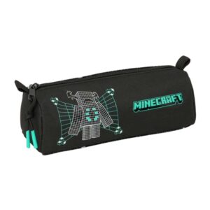 safta minecraft screen portatodo 1 compartimento con cremallera 21x8x7cm color negro