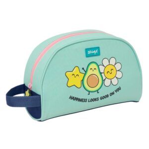 safta mr. wonderful estrella neceser adaptable a carro asa de mano lateral bolsillo interior con cremallera 28x18x10cm color turquesa claro