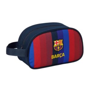 safta f.c.barcelona 1ª equipacion 26/27 neceser adaptable a carro asa de mano lateral 26x15x12cm color rojo y azul