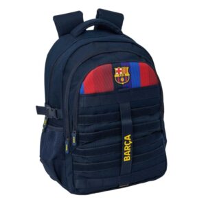 safta f.c.barcelona 1ª equipacion 26/27 mochila para portatil hasta 15.6" bolsillo trasero antirrobo cremallera bidireccional transpirable ergonomica 34x46x15cm color azul noche