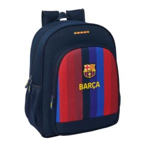 safta f.c.barcelona 1ª equipacion 26/27 mochila 15l adaptable a carro bolsillo frontal portabotellas cremallera con doble tirador asa espalda acolchada 32x38x12cm color azul noche