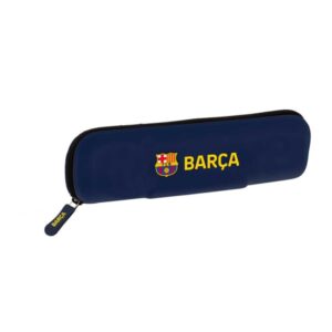 safta f.c.barcelona 1ª equipacion 26/27 portatodo estrecho silicona cremallera 20x5.5x2cm color azul noche