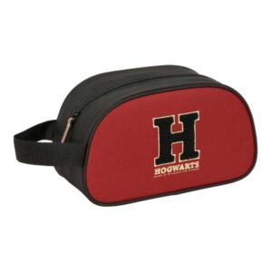 safta harry potter hogwarts neceser adaptable a carro asa de mano lateral 26x15x12cm color negro y rojo