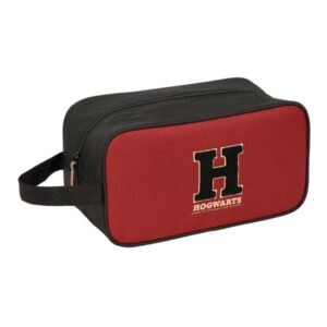 safta harry potter hogwarts zapatillero mediano capacidad 6l asa de mano lateral 29x15x14cm color negro y rojo