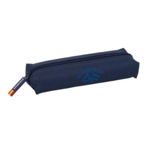 safta spagnolo portatodo rectangular goma elastica trasera cremallera 22x4x7cm color azul noche