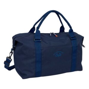 safta spagnolo bolsa de fin de semana bandolera ajustable bolsillo frontal cremallera bidireccional asas de mano 50x29x22cm color azul noche