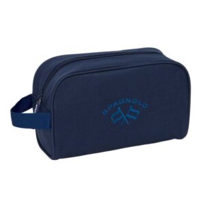 safta spagnolo neceser interior forrado asa de mano lateral organizadores con compartimentos 24x15x10cm color azul noche