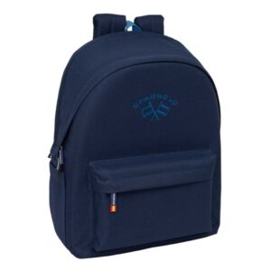 safta spagnolo mochila para portatiles hasta 15.6" bolsillo para tablet hasta 11" antirrobo asa de mano conector usb cremallera doble tirador acolchada 31x44x18cm color azul noche