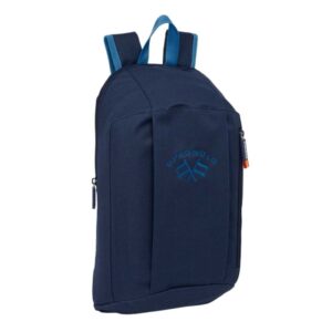 safta spagnolo mini mochila 8.5l hombreras acolchadas cremallera vertical asa superior bolsillo frontal ajustables y confortables 22x39x10cm color azul noche