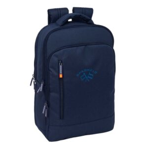 safta spagnolo mochila para portatiles hasta 15.6" portabotellas cremallera con doble tirador bolsillo para tablet hasta 10.6" conector usb acolchada 29x44x15cm color azul noche