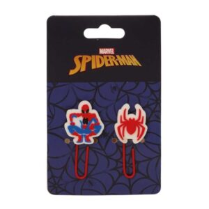 safta spider man pack de 2 clips presentado en blister multicolor