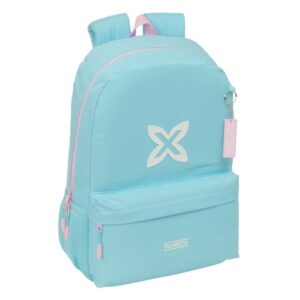 safta munich sky mochila 19l adaptable a carro bolsillo frontal espalda acolchada cremallera con doble tirador asa de mano hombreras ergonomicas 30x46x14cm color azul pastel
