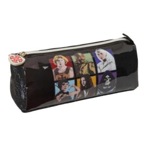 safta masters of the universe portatodo 1 compartimento con cremallera 21x8x7cm color gris y negro