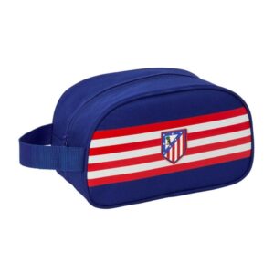 safta atletico de madrid neceser adaptable a carro asa de mano lateral 26x15x12cm color azul marino