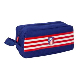 safta atletico de madrid zapatillero capacidad 9l asa de mano lateral 34x15x18cm color azul marino