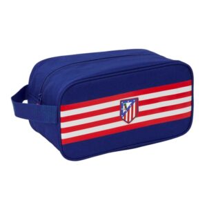 safta atletico de madrid zapatillero mediano capacidad 6l asa de mano lateral 29x15x14cm color azul marino