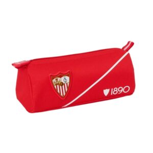 safta sevilla fc portatodo 1 compartimento con cremallera 21x8x7cm color rojo