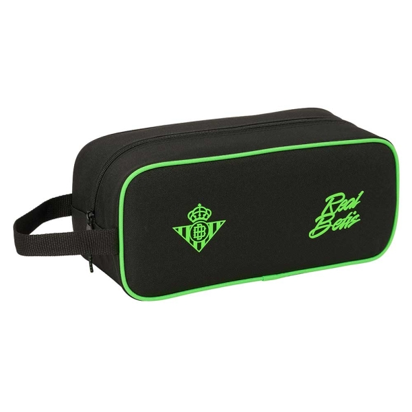 safta real betis balompie zapatillero capacidad 7l asa de mano lateral 34x15x14cm color negro y verde