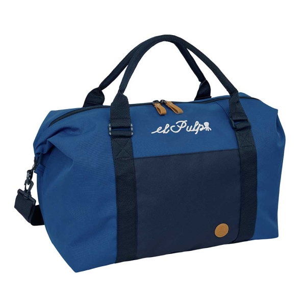 safta el pulpo bolsa de fin de semana bandolera ajustable bolsillo frontal cremallera bidireccional asas de mano 50x29x22cm color azul marino