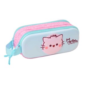 safta pembe portatodo 3d 2 compartimentos con cremallera asa lateral capacidad 1l 21x8x6cm color rosa pastel