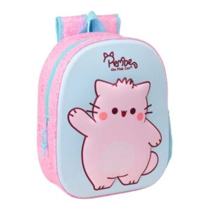 safta pembe mochila 3d portabotellas hombreras acolchadas asa de mano superior 27x33x10cm color rosa pastel