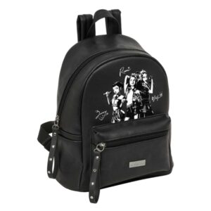 safta k pop demon hunters spirit mini mochila bolsillo frontal y lateral cremallera hombreras ajustables asa superior compacta y ligera 24x28x12cm color negro