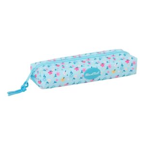 safta blackfit8 petalos portatodo rectangular goma elastica trasera cremallera 22x4x7cm color azul claro