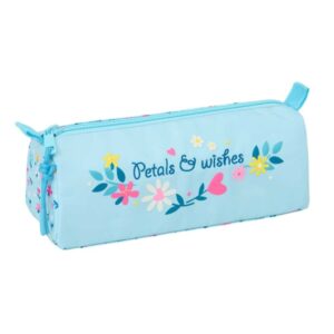 safta blackfit8 petalos portatodo 1 compartimento con cremallera 21x8x7cm color azul claro