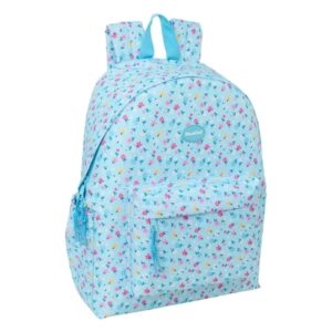 safta blackfit8 petalos mochila para portatiles hasta 14.1" asa de mano bolsillo frontal acolchada 31x43x13cm color azul claro