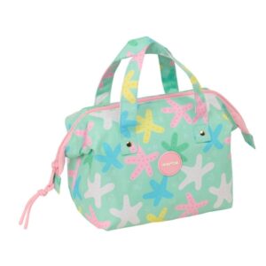 safta estrellas neceser interior forrado asas de mano organizadores con compartimentos 26.5x17.5x12.5cm color verde
