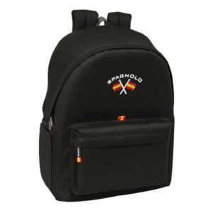 safta spagnolo mochila para portatiles hasta 15.6" antirrobo bolsillo para tablet hasta 11" asa de mano conector usb acolchada 31x44x18cm color negro
