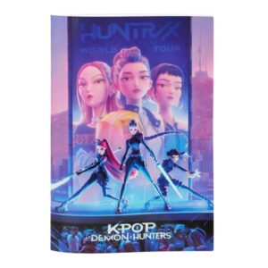 safta k pop demon hunters libreta grapada formato a4 cuadricula de 5x5mm cantos redondeados 20.5x29.7cm multicolor