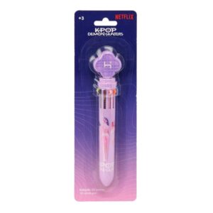 safta k pop demon hunters boligrafo retractil de 10 colores presentado en blister color rosa
