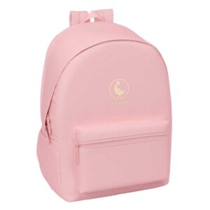 safta el ganso basics mochila para portatiles hasta 15.6" antirrobo bolsillo para tablet hasta 11" asa de mano conector usb acolchada 31x44x18cm color rosa