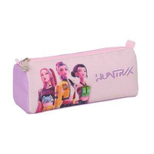 safta k pop demon hunters iconic portatodo 1 compartimento con cremallera 21x8x7cm color lavanda