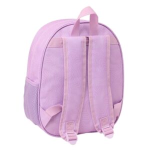 safta k pop demon hunters iconic mochila 3d portabotellas hombreras acolchadas asa de mano superior 27x33x10cm color lavanda