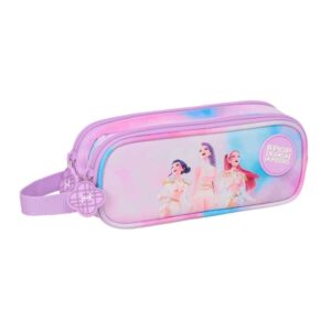 safta k pop demon hunters artist portatodo 2 compartimentos con cremallera asa lateral capacidad 1l 21x8x6cm multicolor