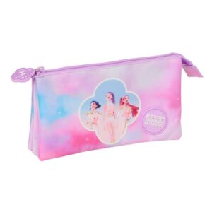safta k pop demon hunters artist portatodo 3 compartimentos con cremallera bolsillo interior central 22x12x3cm multicolor