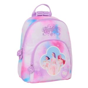 safta k pop demon hunters artist mini mochila bolsillo frontal y trasero cremallera hombreras ajustables asa superior compacta y ligera 25x30x13cm multicolor