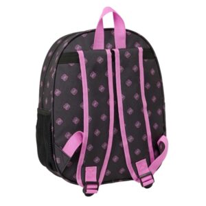 safta k pop demon hunters mochila 3d portabotellas hombreras acolchadas asa de mano superior 27x33x10cm color negro