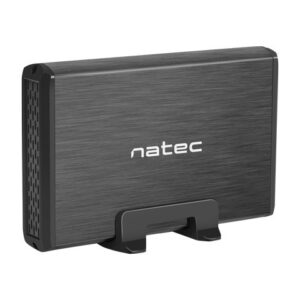 natec rhino caja externa para discos hdd/ssd sata 3.5" usb 3.0 diseño robusto y elegante plug and play color negro