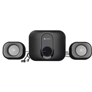 natec pug altavoces 2.1 11w rms diseño compacto con subwoofer dedicado alimentación usb plug and play color negro