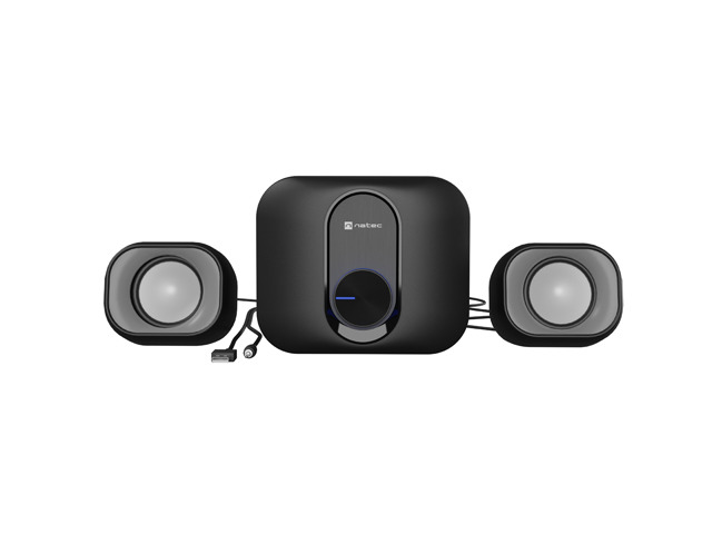 natec pug altavoces 2.1 11w rms diseño compacto con subwoofer dedicado alimentación usb plug and play color negro