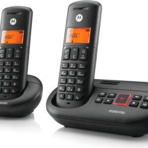 motorola e212 telefono inalambrico dect + 1 supletorio contestador automatico manos libres