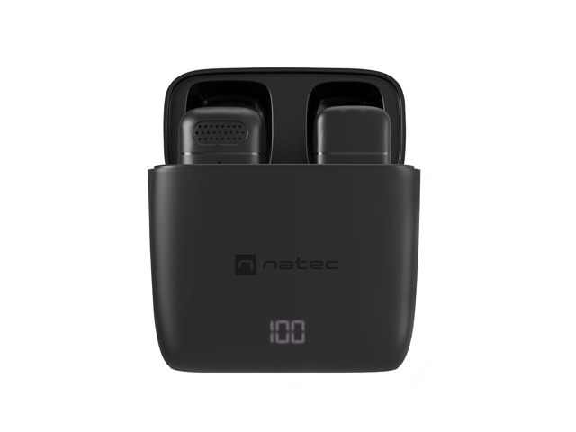 natec hopper lavalier microfono inalambrico conector lightning alta sensibilidad frecuencia hasta 48 khz