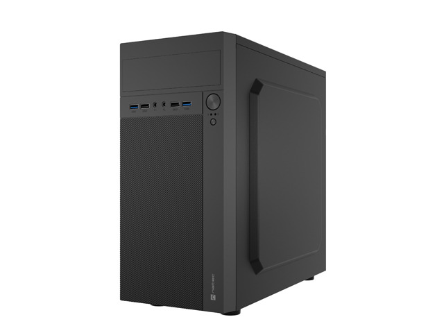 natec helix caja mini torre miniatx compatible micro atx y mini itx 2xusb 3.0, 2xusb2.0 y 2xminijack color negro