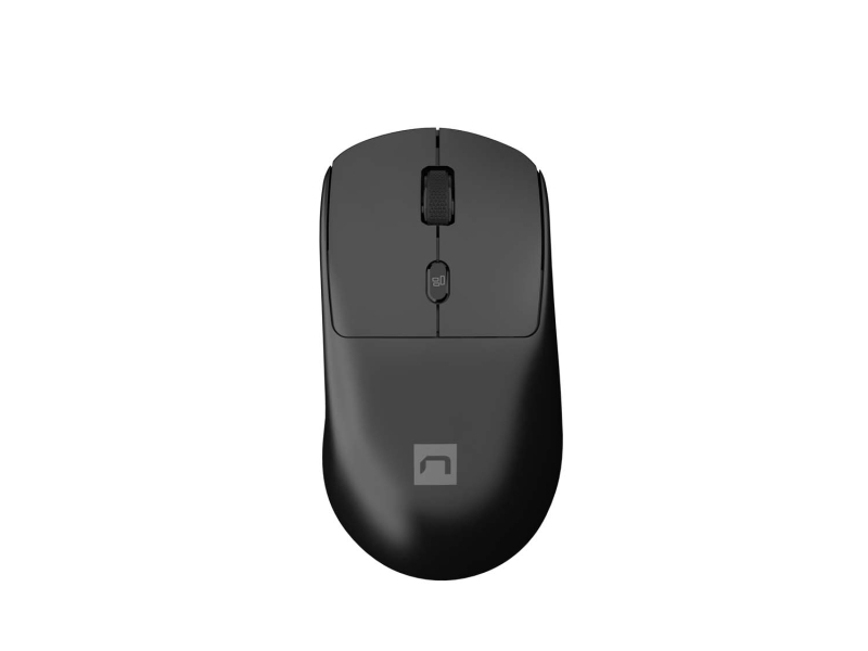 natec hawk 2 raton laser inalambrico ergonomico 3200 dpi adaptador usb 4 botones color negro