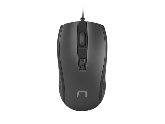 natec hoopoe 2 raton optico 1600 dpi cable de 1,8 mtrs 4 botones color negro