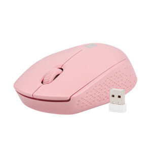 natec stork raton optico inalambrico 1600 dpi adaptador usb 3 botones color rosa